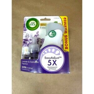Air Wick Plug In Scented Oil Starter Kit (Warmer + 1 Refill), Lavender Chamomile